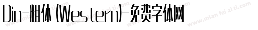 Din-粗体 (Western)字体转换